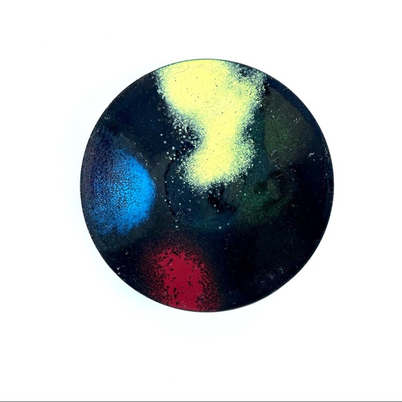 Vintage Enamelled Copper Trinket Dish - Picture 4 of 16